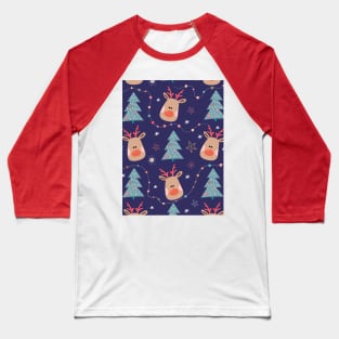 Reindeer Christmas Baseball T-Shirt